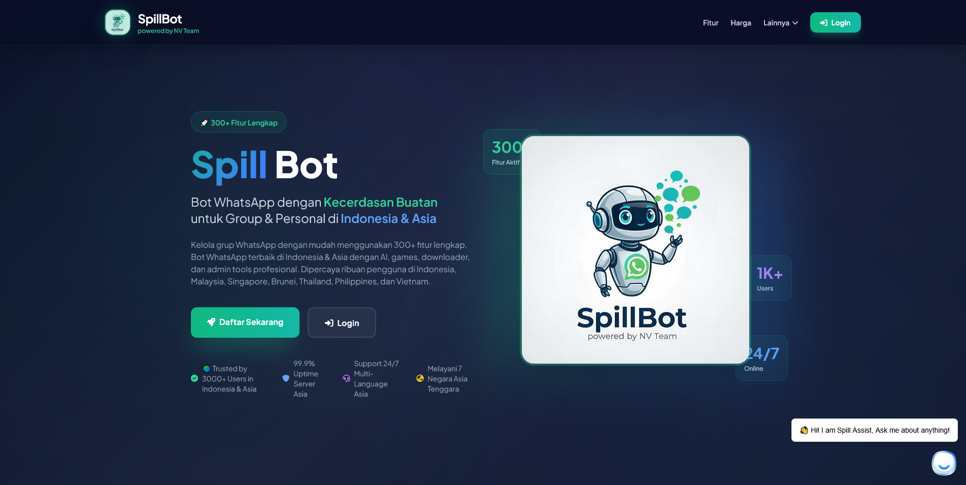 Spill Bot — WhatsApp Bot Platform