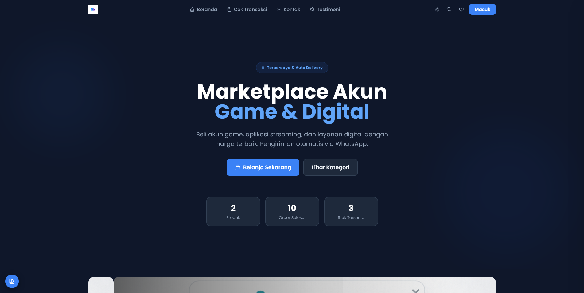 NizarDev Store — Digital Store